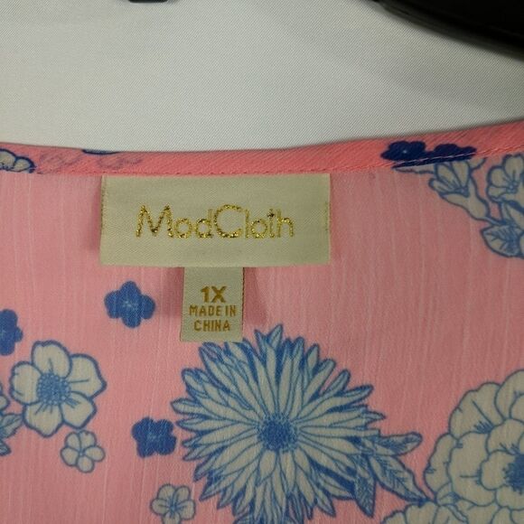 ModCloth Floral Prepped Paradise Long sleeve 1X - Picture 6 of 8